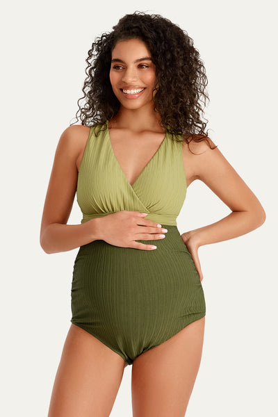 maternity-one-piece-criss-cross-bathing-suit#color_apple-green-olive
