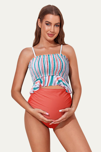 high-waisted-maternity-bikini-two-piece-pregnancy-swimming-costume-1#color_orange-summer-shell-pink