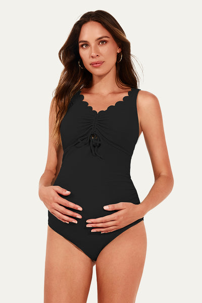 one-piece-scalloped-ruched-front-pregnancy-bathing-suit#color_black