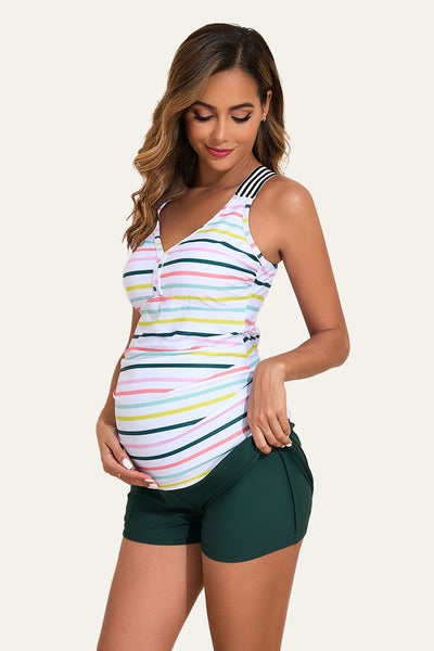 cross-back-two-piece-maternity-swimsuit-with-pockets-high-waist#color_rainbow-parallel-paths-sacramento